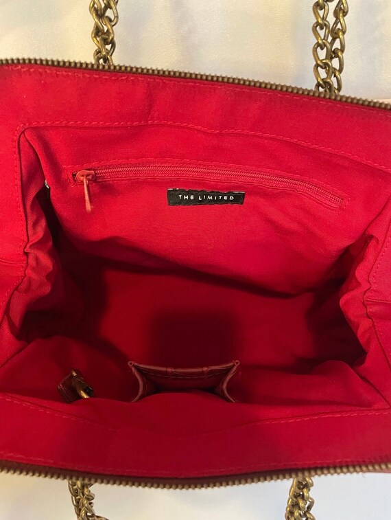 Vintage 1990s Gothic Style handbag Red - image 2