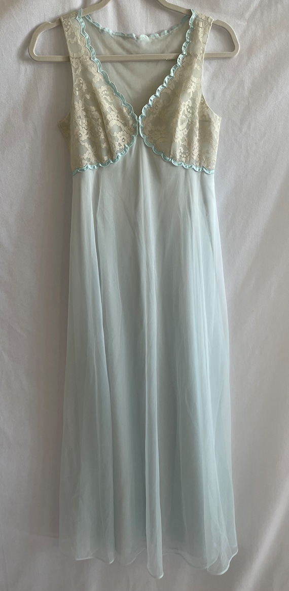 COUTURE INTERNATIONALE by Jacques Heim, vintage 1960s peignoir set, sheer double chiffon watercolor dressing gown night dress