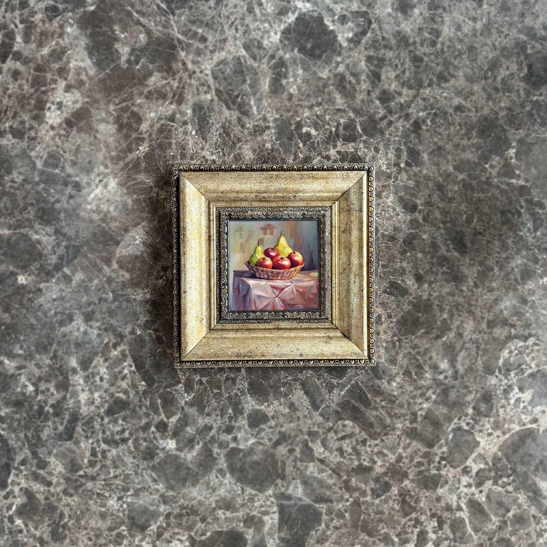 Original Painting.

Whether you're looking for a Pear Painting  to add to your collection or a Fruit Bowl Wall Art  to adorn ur walls, this piece is an ideal choice. It evokes the timeless charm of Food Still Life Art and complements any décor style.