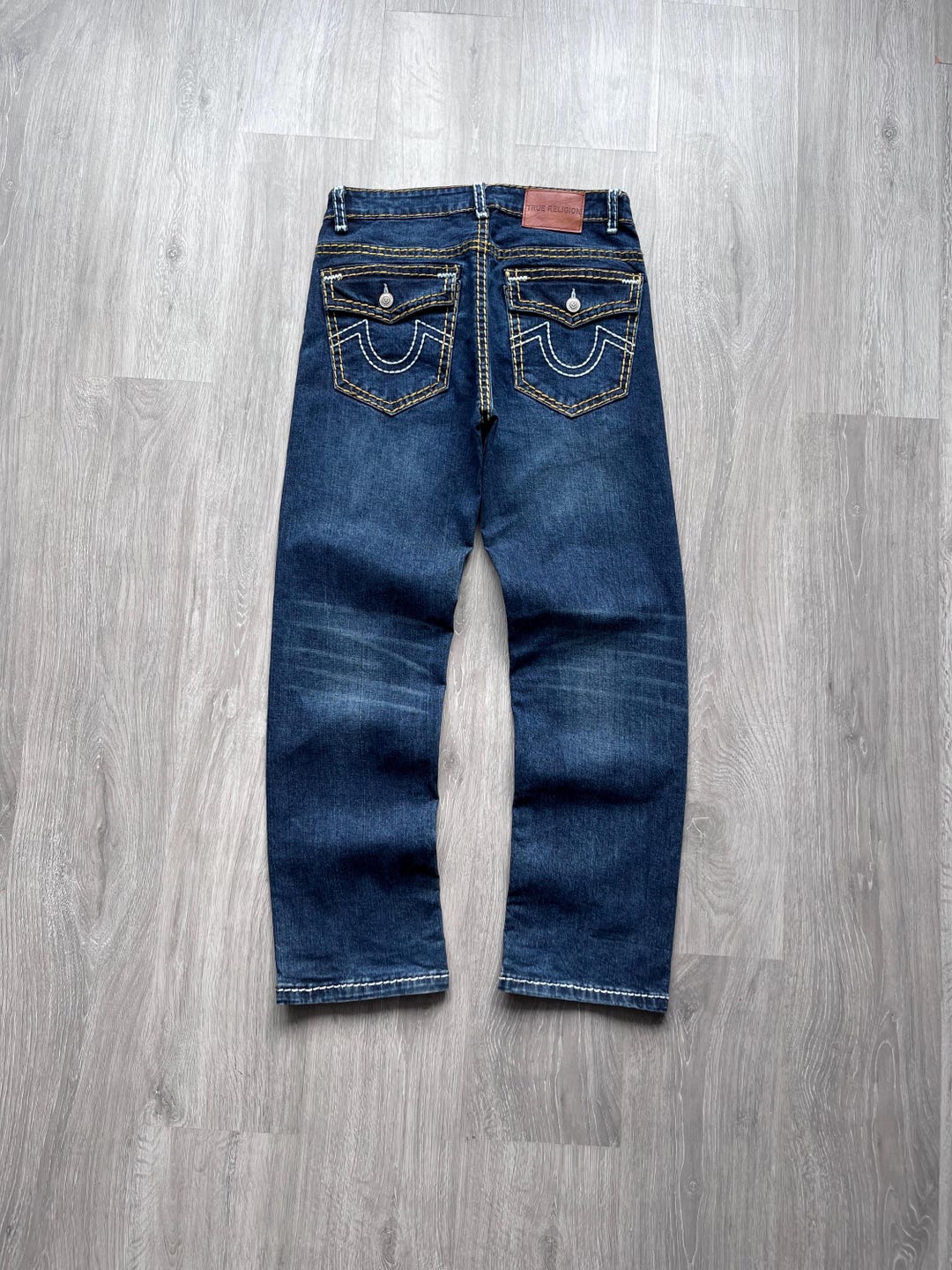 Vintage True Religion Super T Baggy Jeans Pocket Logo - Etsy