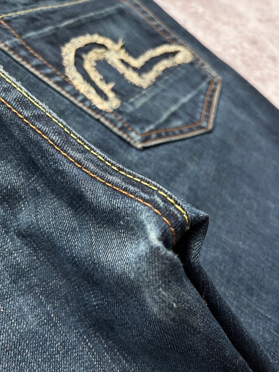 Vintage Evisu Jeans 90s Big Embroidered Pocket Lo… - image 3
