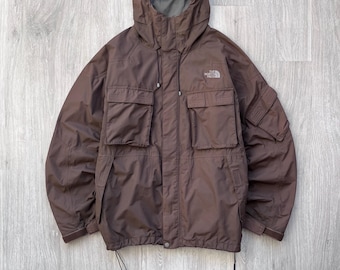 Vintage The North Face HyVent Brown Multipocket Jacket Windbreaker Gorpcore