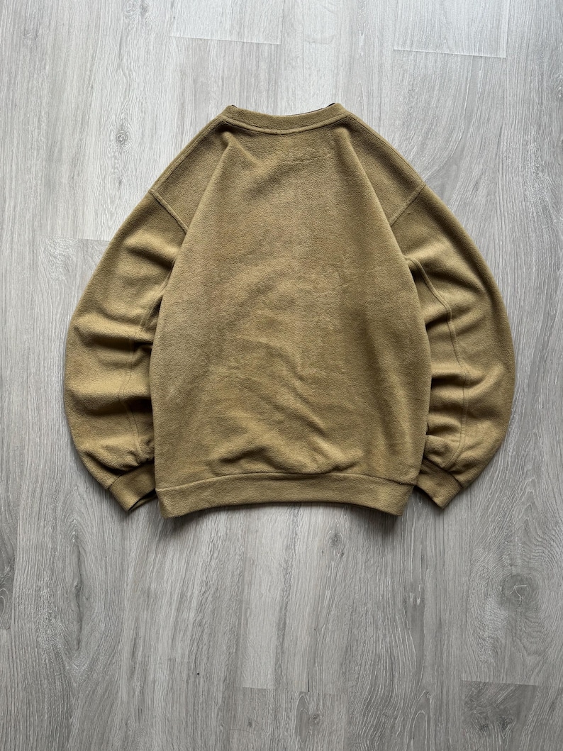 Vintage Nike 90s Fleece Sweatshirt Crewneck Big Center Swoosh Nike Embroidered Logo Unisex Rare image 3