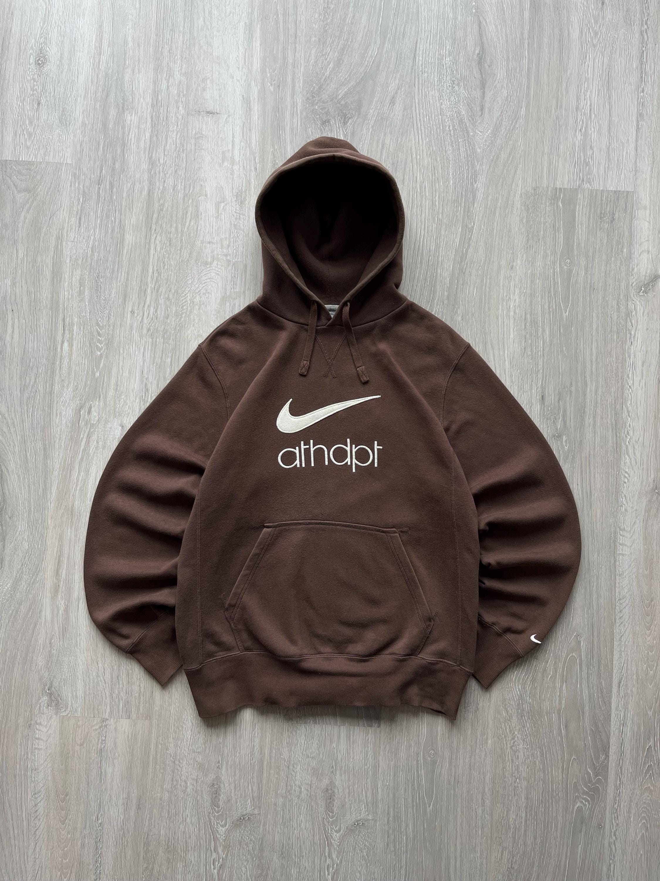 vintage brown nike hoodie