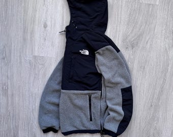 Vintage The North Face Denali Fleece Nylon Jacket Sherpa Anorak 1/2 zip Sweater Rare