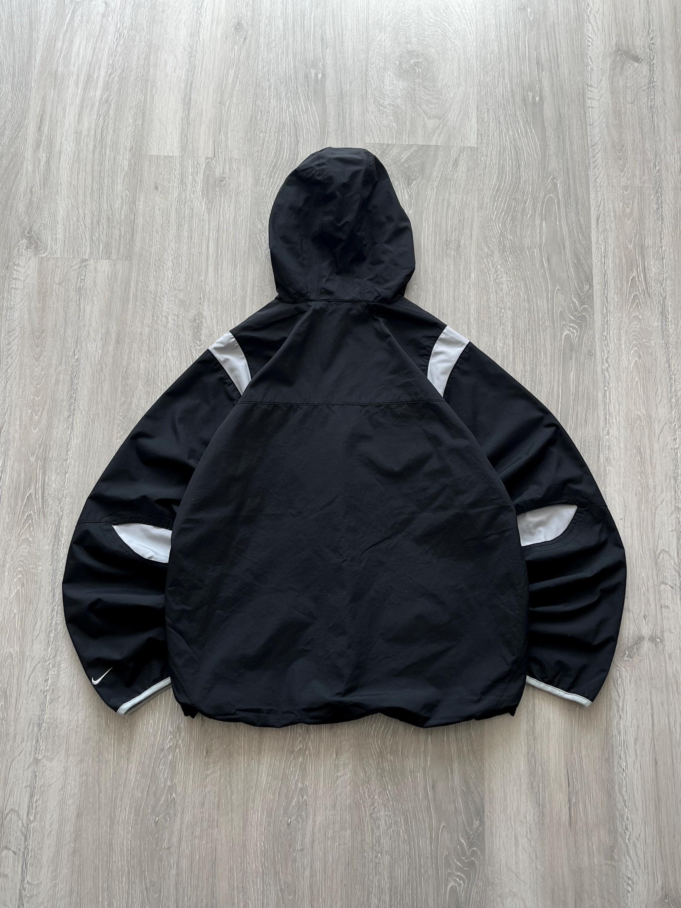 Vintage Nike Shox 1/3 Zip Black Nylon Trackjacket Anorak