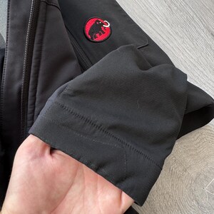 Vintage Mammut Black Softshell Jacket Full Zip Goprcore Style image 6