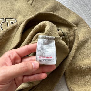 Vintage Nike 90s Fleece Sweatshirt Crewneck Big Center Swoosh Nike Embroidered Logo Unisex Rare image 5