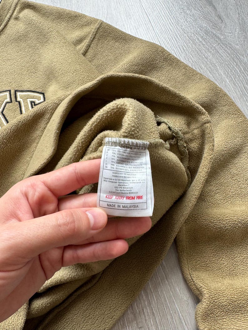 Vintage Nike 90s Fleece Sweatshirt Crewneck Big Center Swoosh Nike Embroidered Logo Unisex Rare image 5