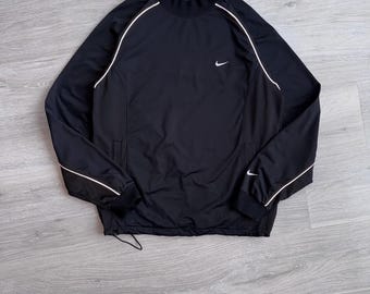 Nike Vintage 00's Nylon Track Jacket Windbreaker Mini Swoosh