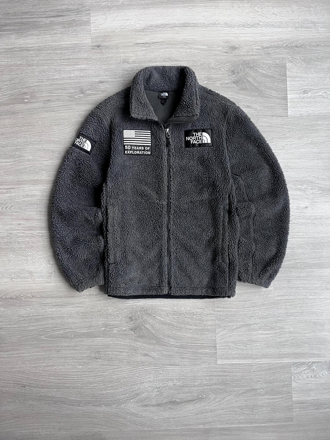 Vintage the North Face 90's Fleece Jacket Sherpa Zip Sweater 50