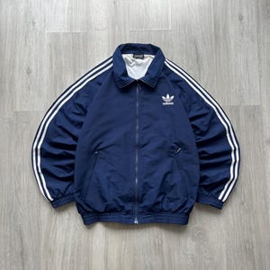 Adidas Jacket Vintage Retro Tracksuit Top Oldschool Track