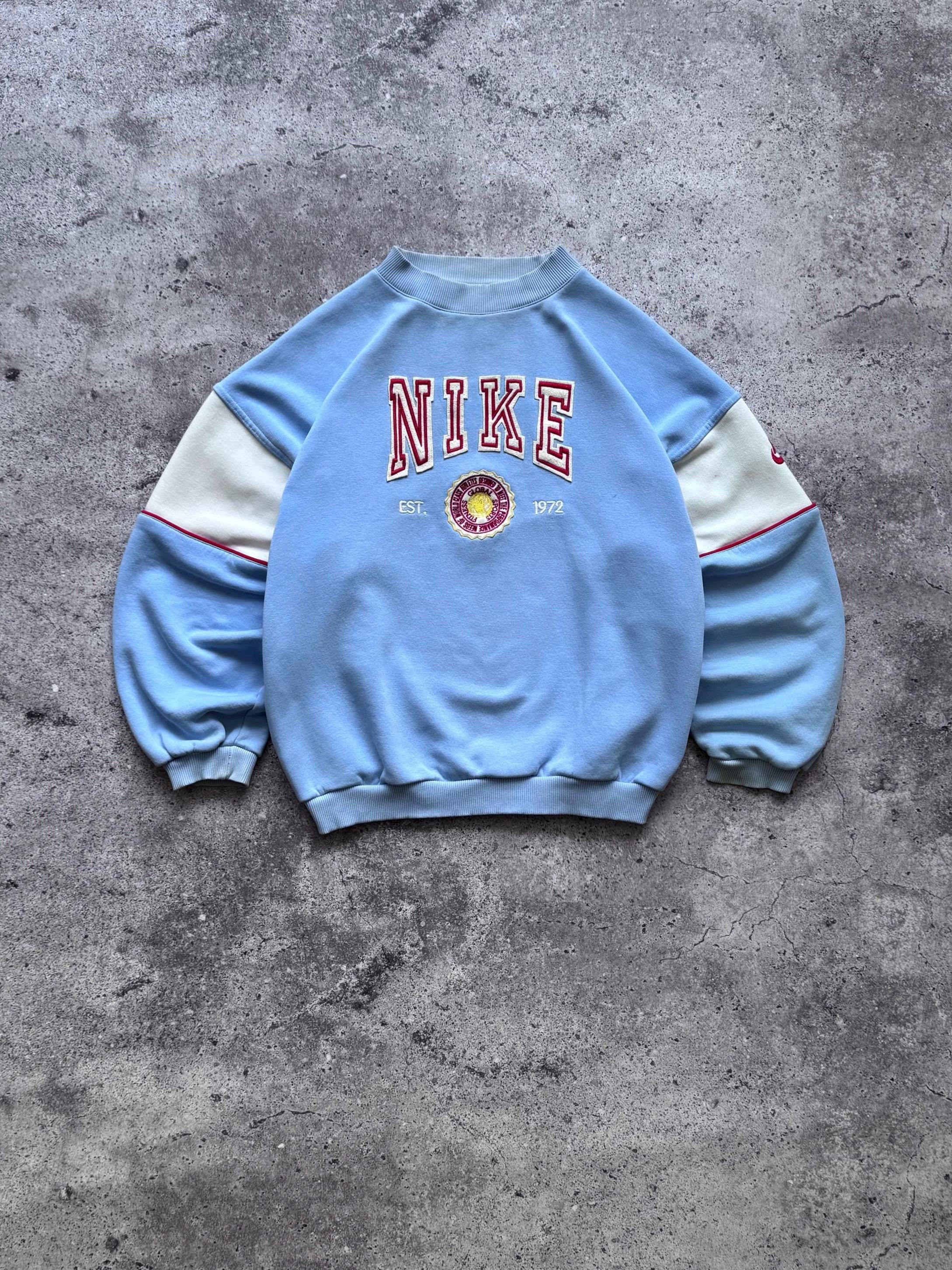 nike vintage 90s central logo スウェット Vintage Nike Sweatshirt 90s - Etsy Canada