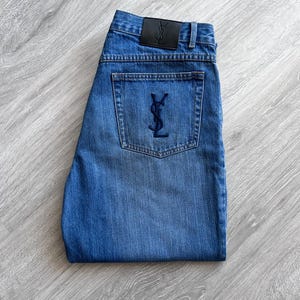 USA製 Vintage Yves Saint Laurent デニム スカート USA製 Vintage Yves Saint Laurent デニム スカート スカート