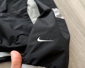 Vintage Nike Shox 1/3 Zip Black Nylon Trackjacket Anorak