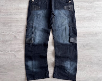 Vintage G-Star Raw Jeans Baggy Fit Y2K Multipocket Mens