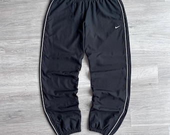 Zapatillas deportivas Nike Vintage Nylon Black Baggy, tallas grandes y pequeñas con logotipos