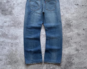Vintage Levis 512 Bootcut Jeans Flared Heren W34 Y2K-stijl