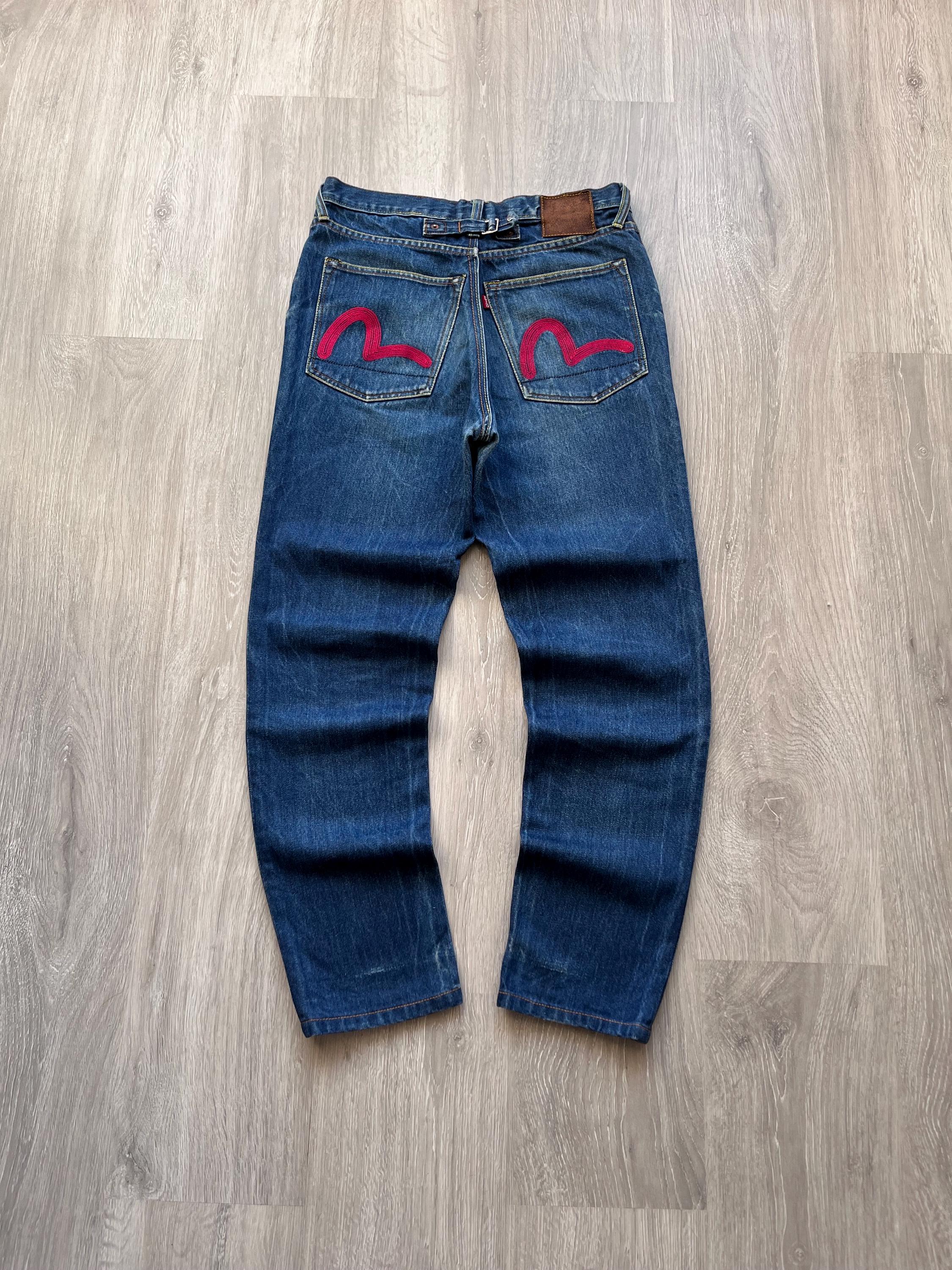 Jeans Femme EVISU EU-ED Taille 27 - Coupe Skinny - Taille Basse - Longueur Intérieure 74 Cm (29 Pouces) - Neuf Sans étiquettes