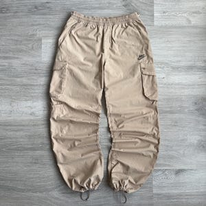 Nike Vintage Y2K Nylon Baggy Trackpants Joggers Multipocket Mini Swoosh Logo