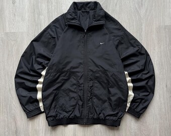 Nike Big Swoosh Logo Windbreaker Jacket Size Large Made in