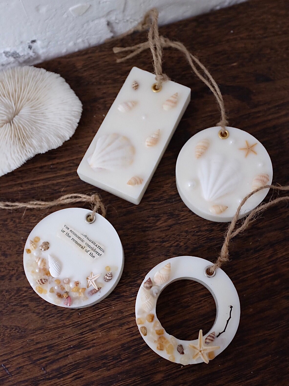 WHITE Soy Wax Sachet Gift , Wax Air Freshener , Wardrobe Closet ...