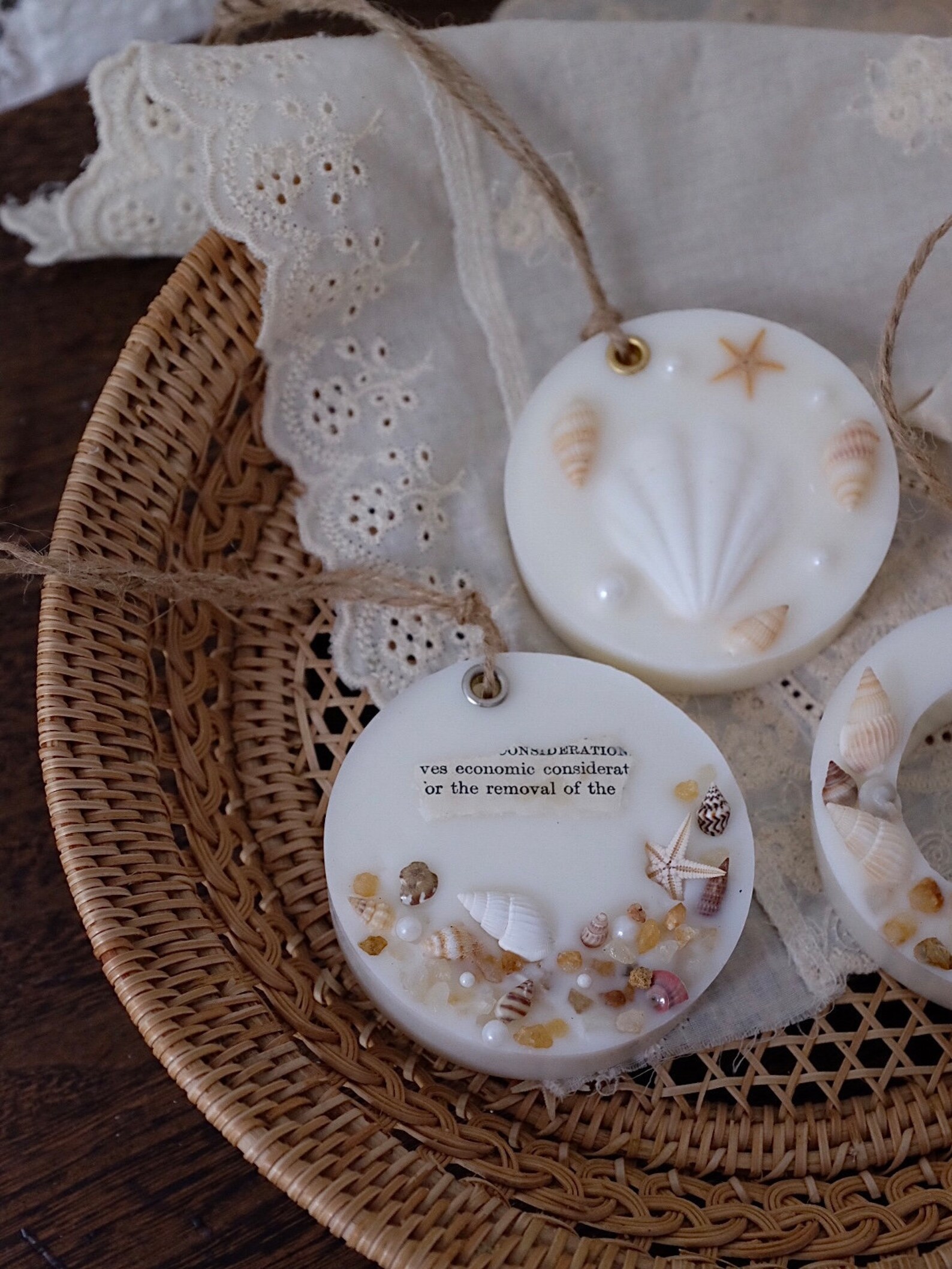 WHITE Soy Wax Sachet Gift , Wax Air Freshener , Wardrobe Closet ...