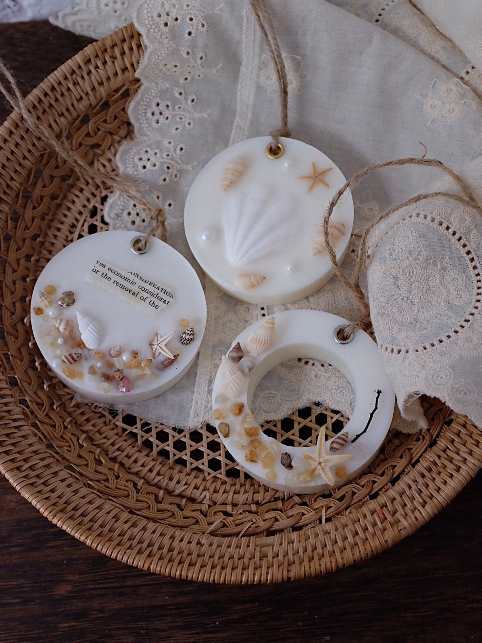WHITE Soy Wax Sachet Gift , Wax Air Freshener , Wardrobe Closet ...