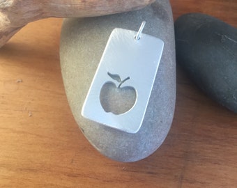 Apple Pendant - Sterling Silver