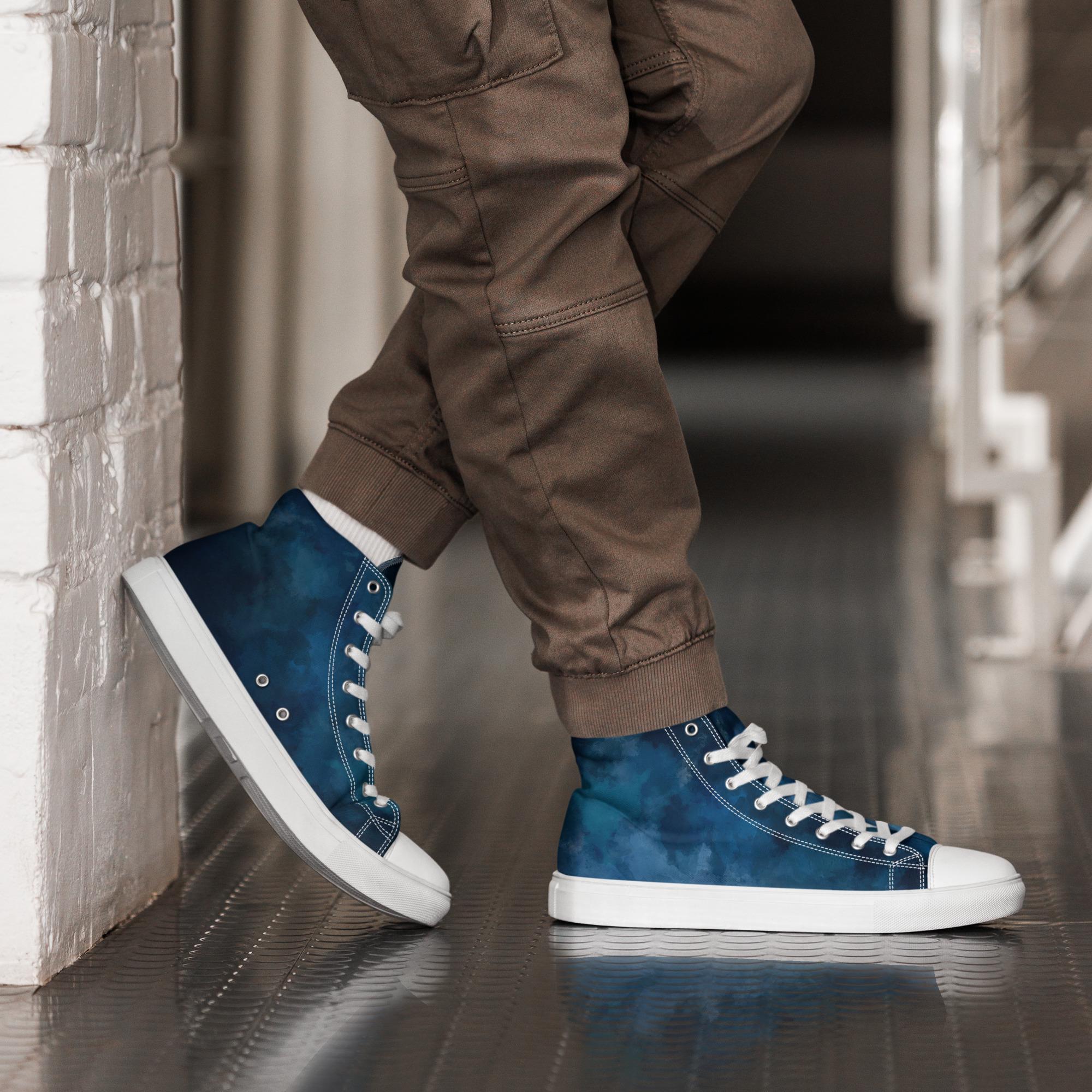 Canary - Sustainably Made Men's High Top Canvas Shoes