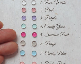 Choose Your Color and Size. 3mm, 4mm, 5mm Super tiny Dot Pastel Candy Stud Earrings. Surgical Steel Earrings Post. Gift for Her