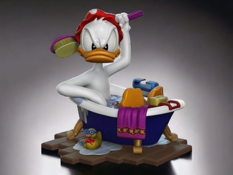 Donald Duck Bath High Quality STL File for 3D Printers Etsy