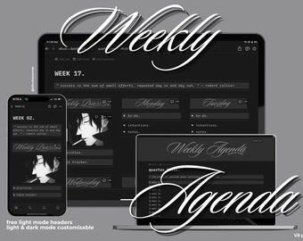 Weekly Agenda Planner Notion Template - All Year Round
