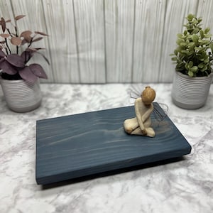 Whale Grey Wood Table Riser - Wood Pedestal - Rustic Wood Riser - Farmhouse Riser-Wood Tray- Rustic Decor- Riser - Distressed Decor -