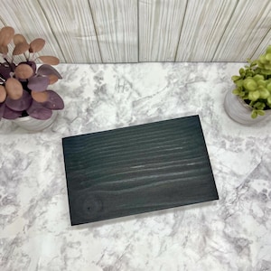 10x12 Inch Jet Black Wood Table Riser - Wood Pedestal - Rustic Wood Riser - Farmhouse Riser-Wood Tray- Rustic Decor- Riser -Distressed Decor