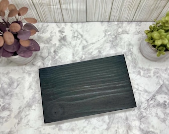 10x12 Inch Jet Black Wood Table Riser - Wood Pedestal - Rustic Wood Riser - Farmhouse Riser-Wood Tray- Rustic Decor- Riser -Distressed Decor