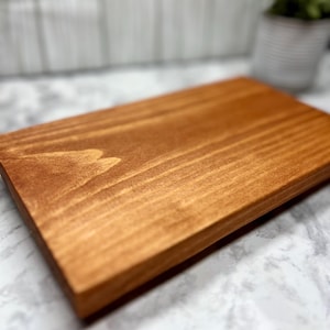 10x12 Inch Cherry (D) Stained Wood Table Riser - Wood Pedestal - Rustic Wood Riser - Farmhouse Riser-Wood Tray- Rustic Decor - Distressed