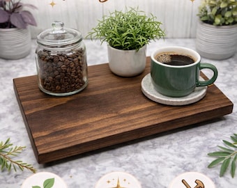 Walnut (VD) Wood Table Riser - Wood Pedestal - Rustic Wood Riser - Farmhouse Riser-Wood Tray- Rustic Decor- Riser - Distressed Decor