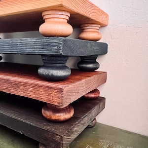Wood Table Riser-Wood Pedestal-Rustic Wood Riser-Farmhouse Riser-Wood Tray-Rustic Wooden Tray-Riser-Fall-Thanksgiving-Christmas  ~ RndFt