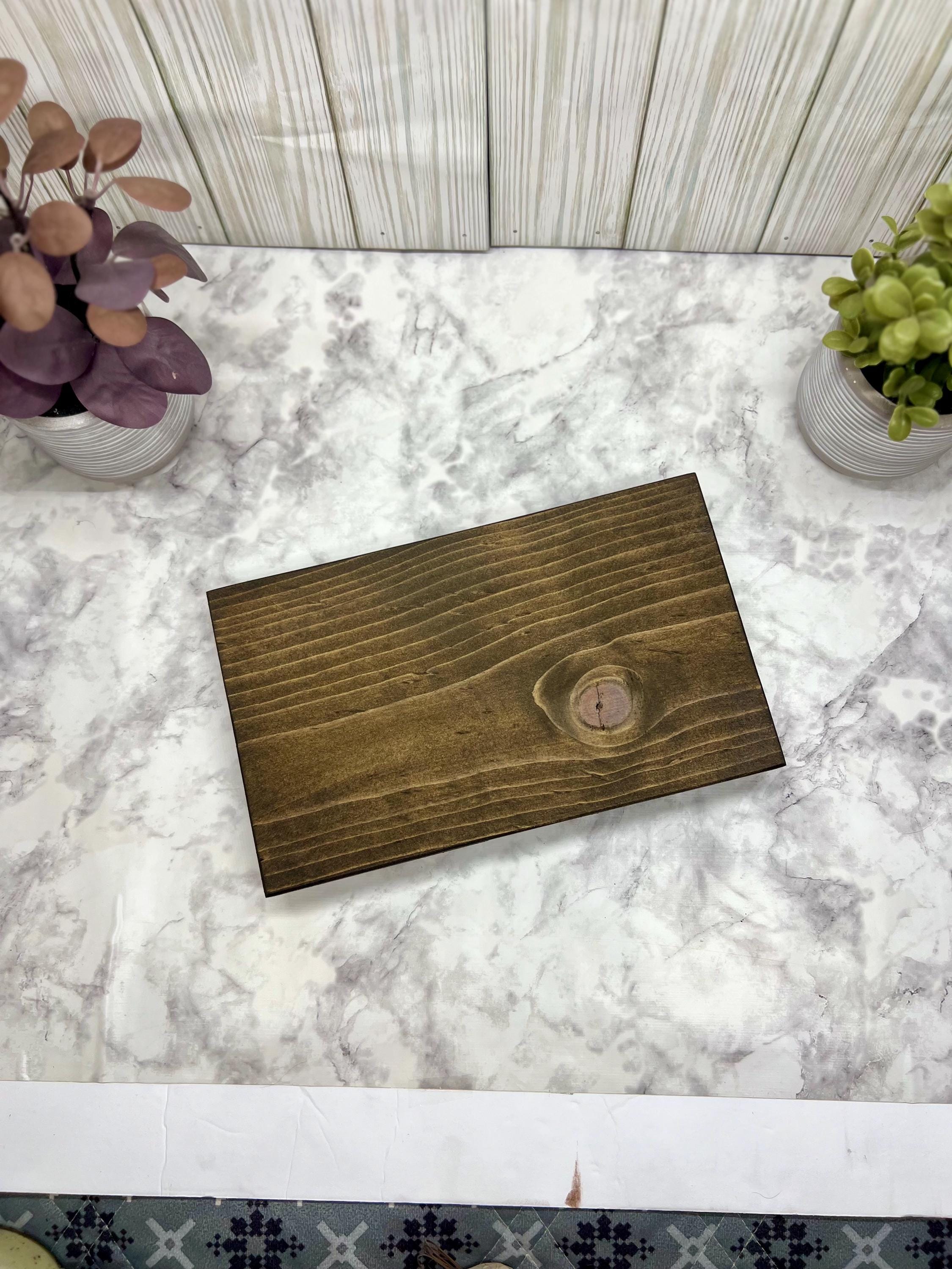 10x12 Inch Espresso Wood Table Riser - Wood Pedestal - Rustic Wood ...