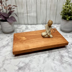 Cherry (D) Wood Table Riser - Wood Pedestal - Rustic Wood Riser - Farmhouse Riser-Wood Tray- Rustic Decor- Riser - Distressed Decor