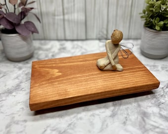 Cherry (D) Wood Table Riser - Wood Pedestal - Rustic Wood Riser - Farmhouse Riser-Wood Tray- Rustic Decor- Riser - Distressed Decor