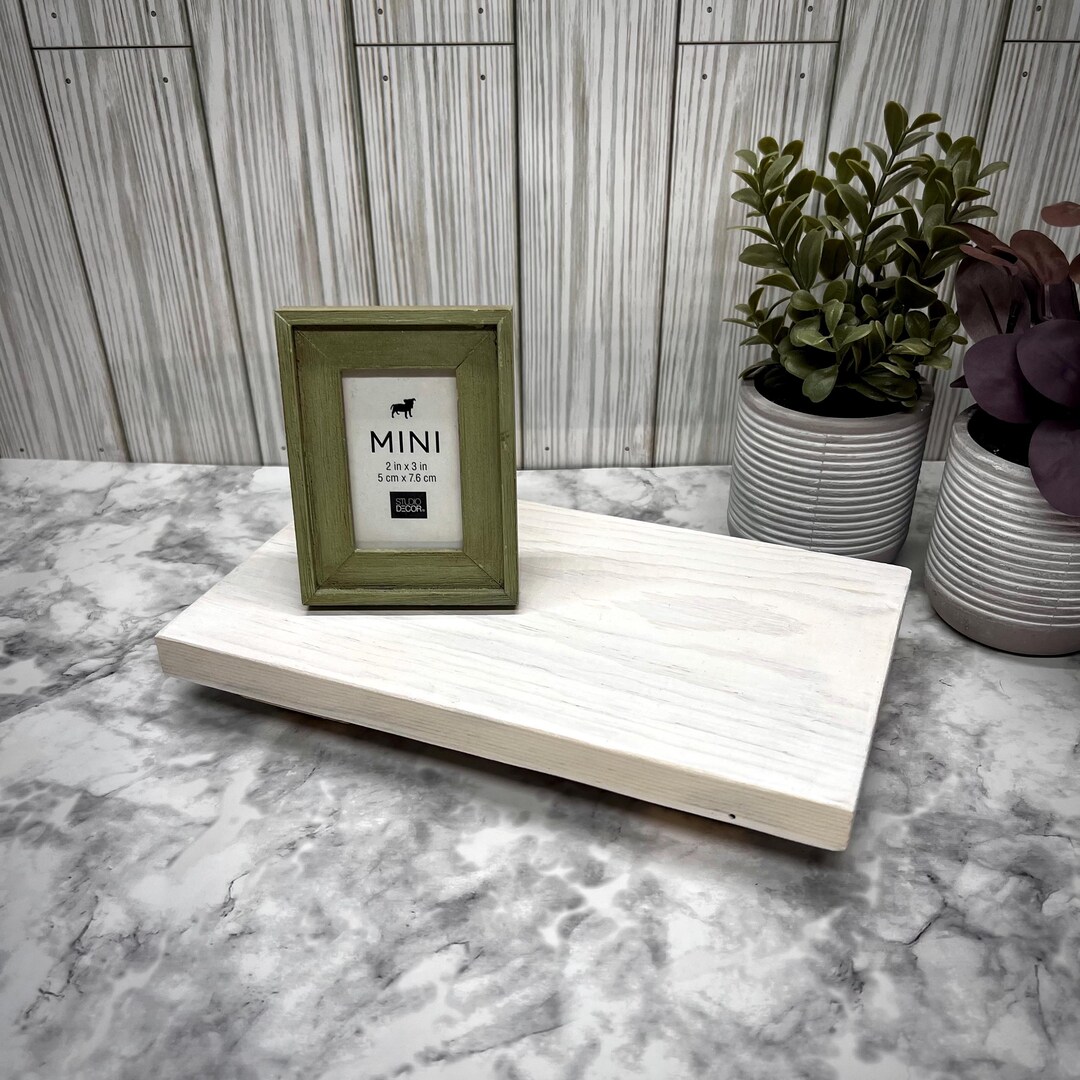 White Table Risers White Wood Table Riser - Wood Pedestal - Rustic Wood Riser - Farmhouse ...