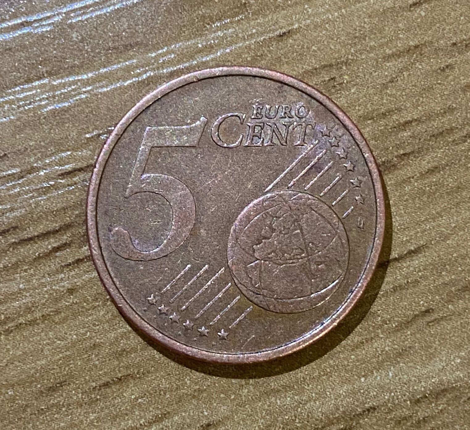 2002 5 Cent Euro Coin - Etsy