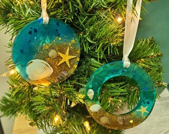 Beach theme Christmas Ornaments | Christmas Tree Ornaments | Ocean theme Christmas ornaments