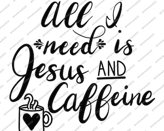 Jesus and Caffeine SVG