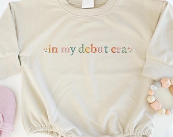 Embroidered In My Debut Era Baby Romper, Debut Era Baby Bodysuit, Newborn Outfit, Baby Shower Gift
