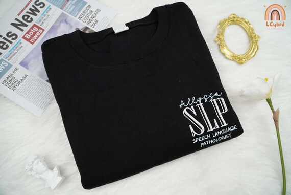 Embroidered Speech Language Pathologist Sweatshir… - image 3
