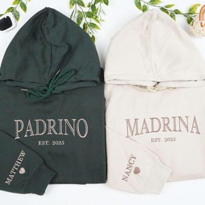 Embroidered Personalized Godparent Proposal Sweatshirt, Padrino Proposal Shirt, Custom Madrina Shirt,  Godmama Sweater, Godfather Crewneck
