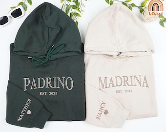 Embroidered Personalized Godparent Proposal Sweatshirt, Padrino Proposal Shirt, Custom Madrina Shirt,  Godmama Sweater, Godfather Crewneck